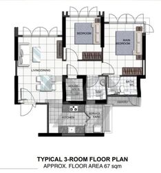 Blk 57 Teban View (Jurong East), HDB 3 Rooms #560357031